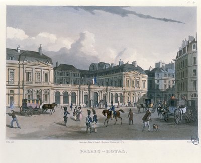 The Palais-Royal, Paris, 1832 by Bernhard Schmidt